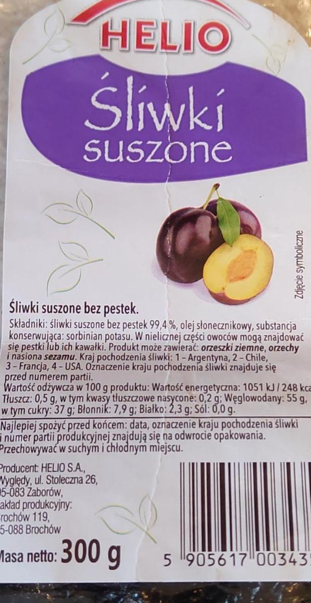 Zdjęcia - Śliwki suszone Helio