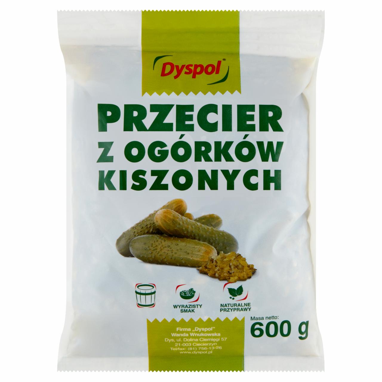 Zdjęcia - Dyspol Przecier z ogórków kiszonych 600 g