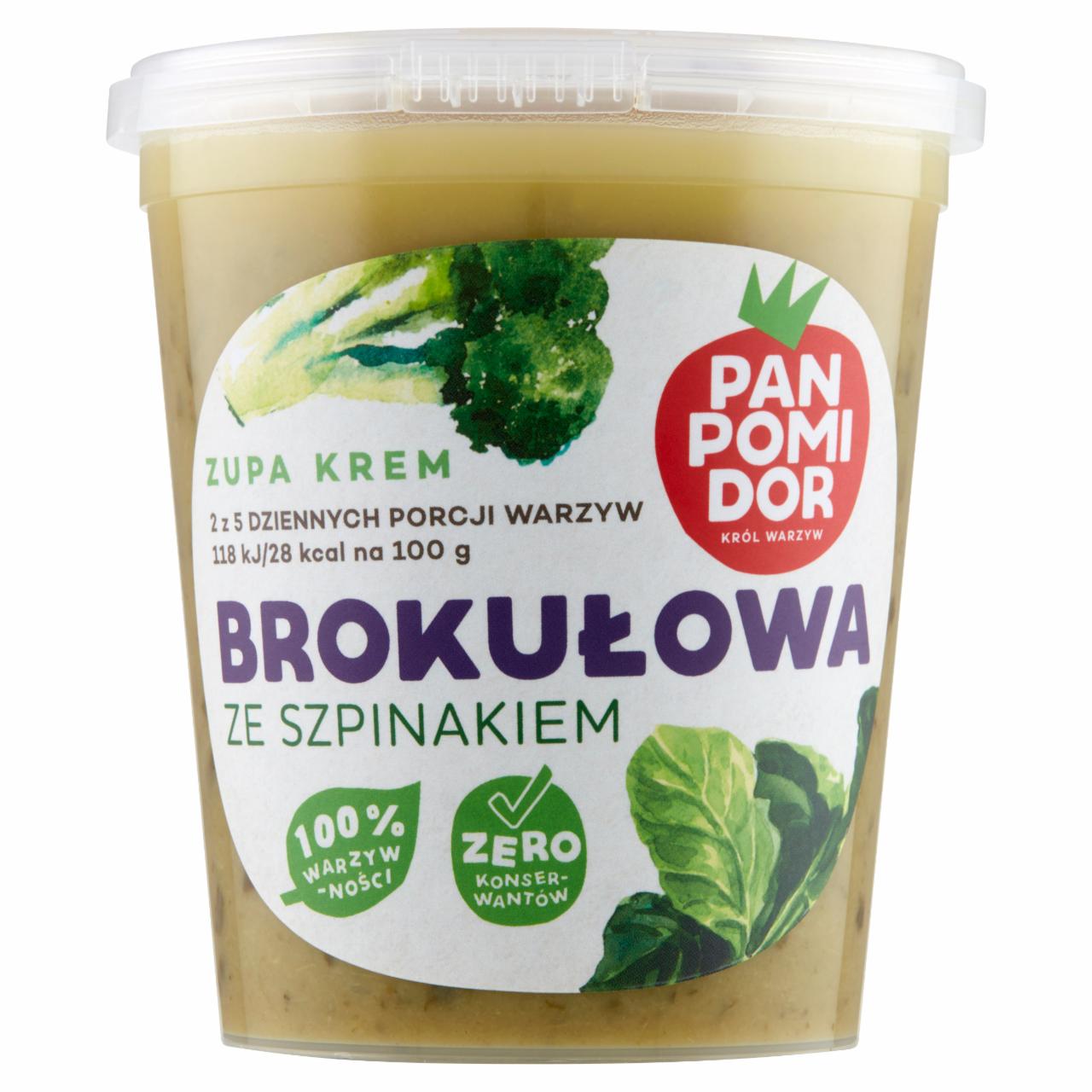 Zdjęcia - Pan Pomidor Zupa krem brokułowa ze szpinakiem 400 g