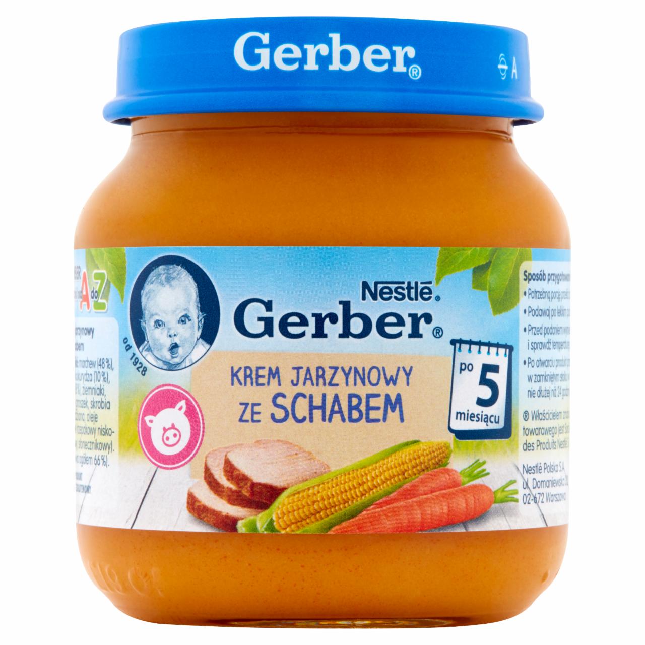 Zdjęcia - Gerber Krem jarzynowy ze schabem dla niemowląt po 5. miesiącu 125 g