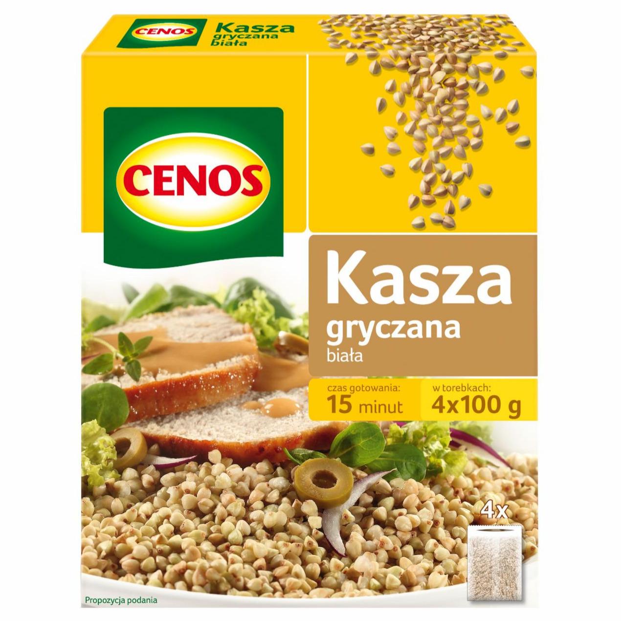 Zdjęcia - Kasza gryczana biała 400 g (4 torebki) Cenos