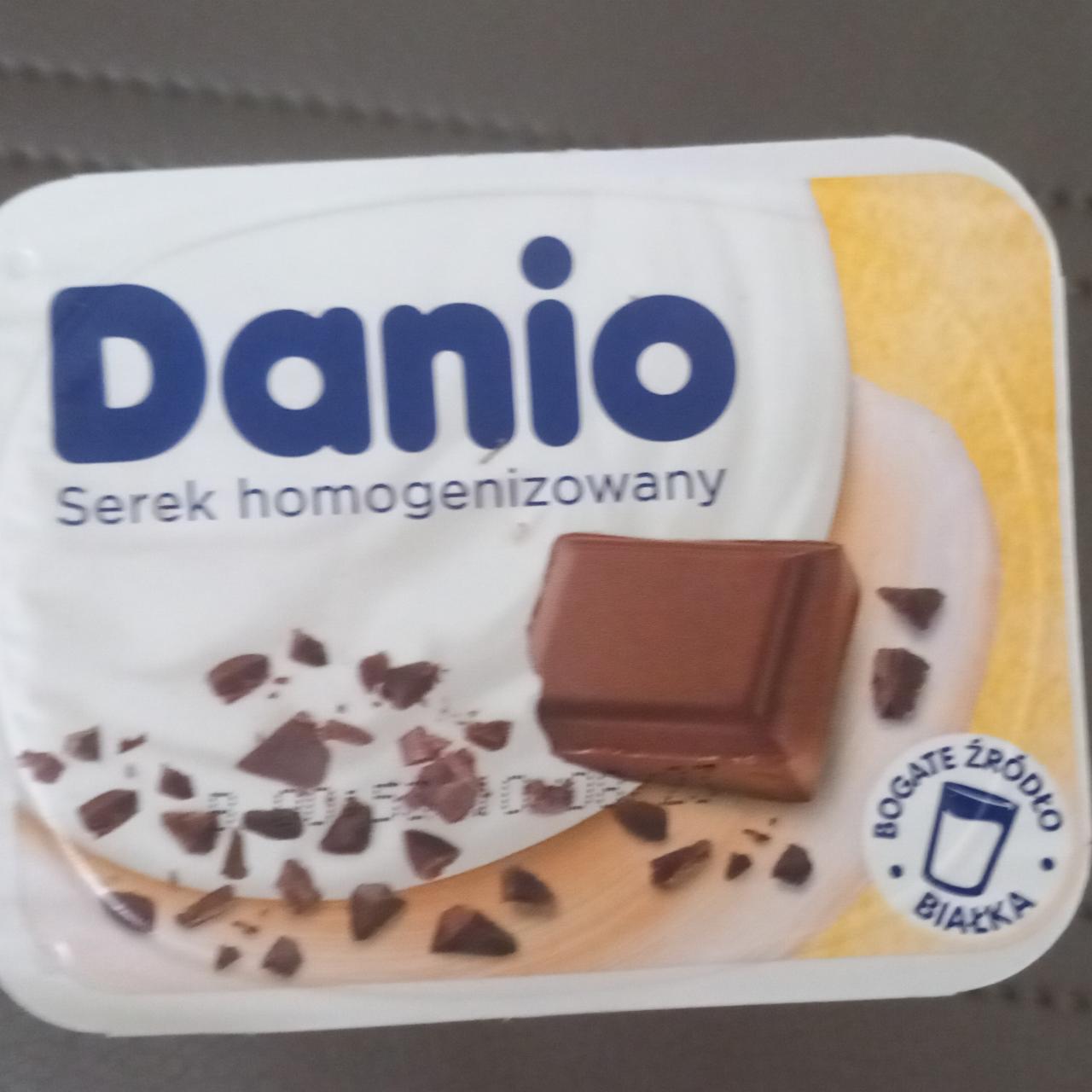 Zdjęcia - Danio Serek homogenizowany z kawałkami czekolady 130 g Danone