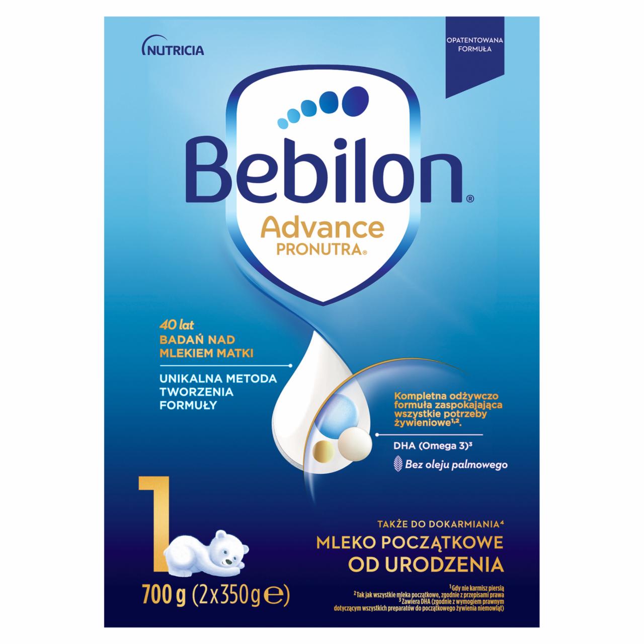 Zdjęcia - Bebilon 1 Advance Pronutra Mleko początkowe od urodzenia 700 g (2 x 350 g)