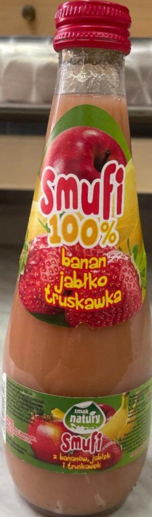 Zdjęcia - Smufi 100% banan jabłko truskawka Smak natury