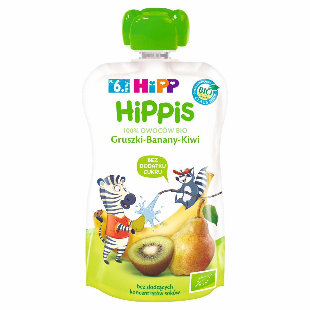 Zdjęcia - HiPP BIO Mus owocowy po 6. miesiącu gruszki-banany-kiwi 100 g