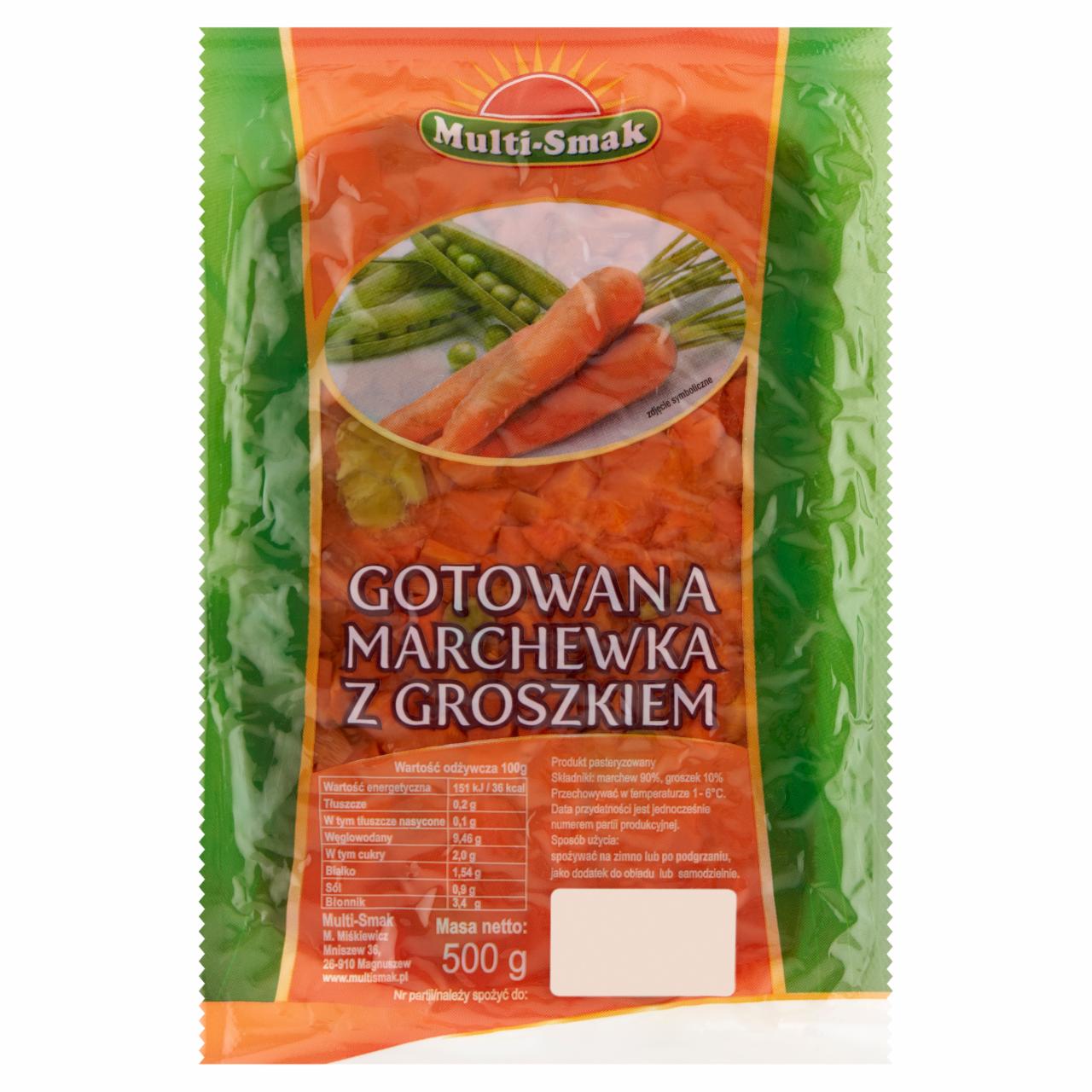 Zdjęcia - Gotowana marchewka z groszkiem 500 g