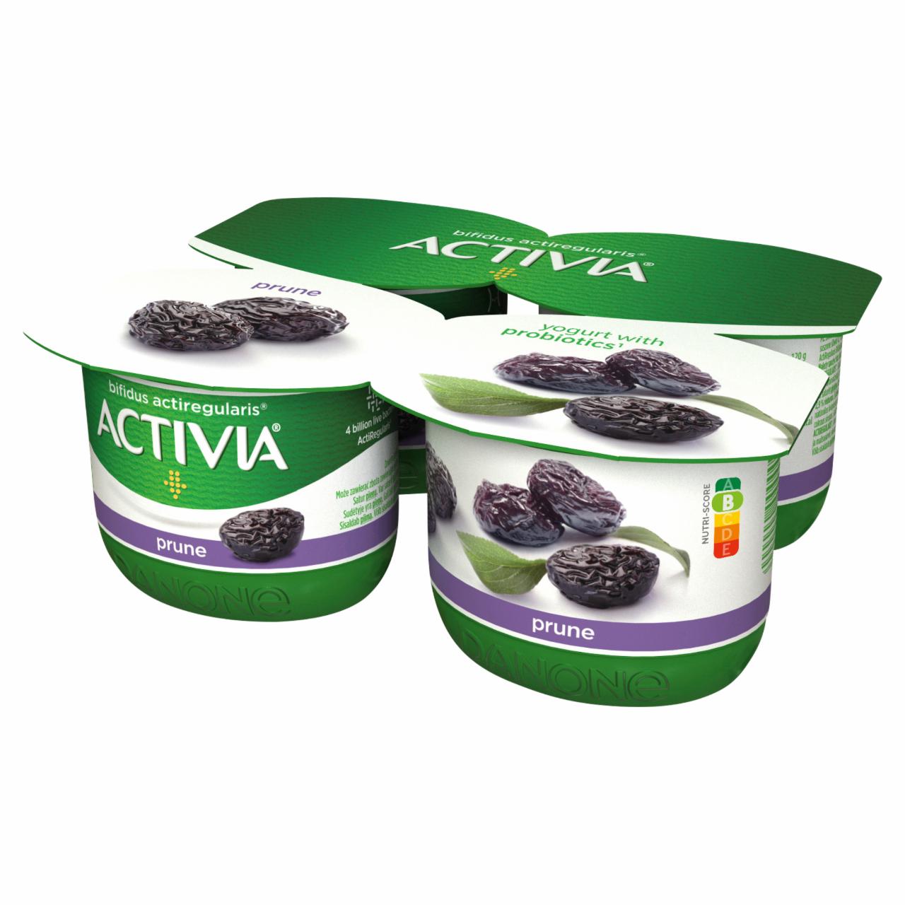 Zdjęcia - Activia Jogurt z suszonymi śliwkami 480 g (4 x 120 g)