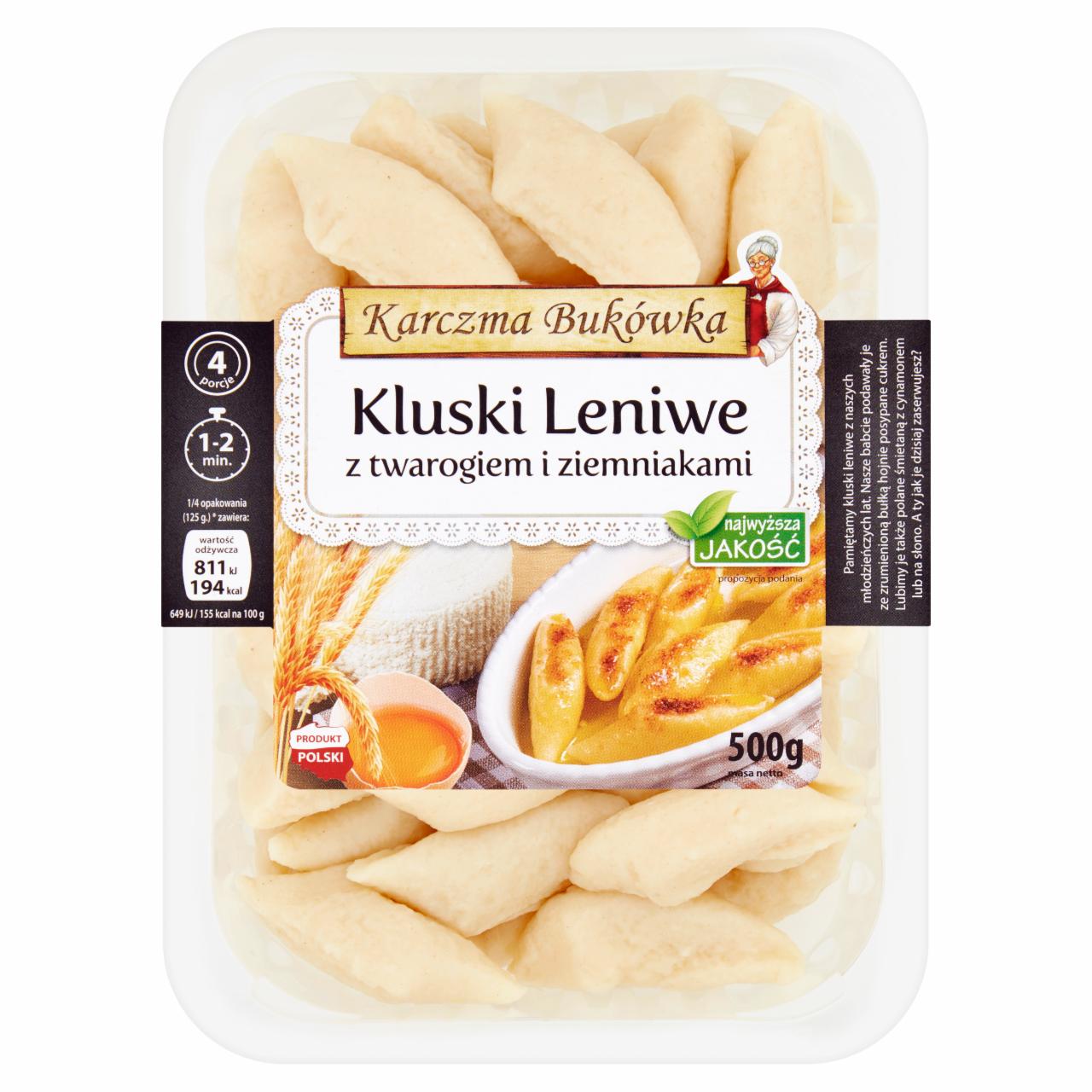 Zdjęcia - Karczma Bukówka Kluski leniwe z twarogiem i ziemniakami 500 g