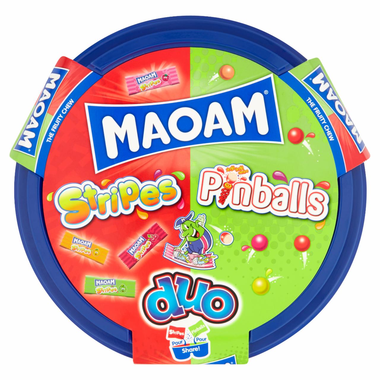 Zdjęcia - Maoam Duo Stripes Pinballs Mieszanka gum rozpuszczalnych 650 g