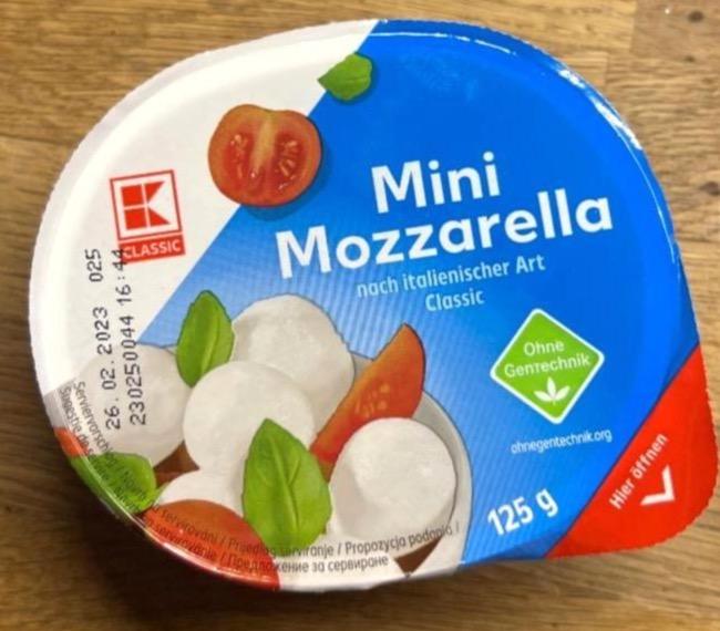 Zdjęcia - Mini Mozzarella nach italienischer Art Classic K-Classic