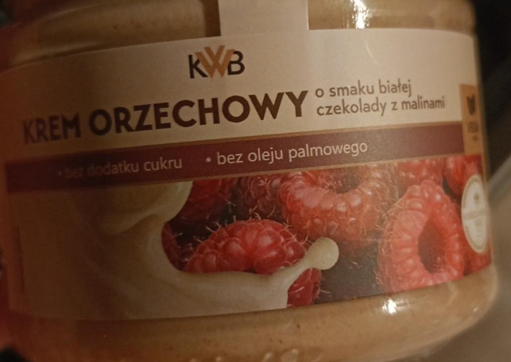 Zdjęcia - Krem orzechowy o smaku białej czekolady z malinami KWB