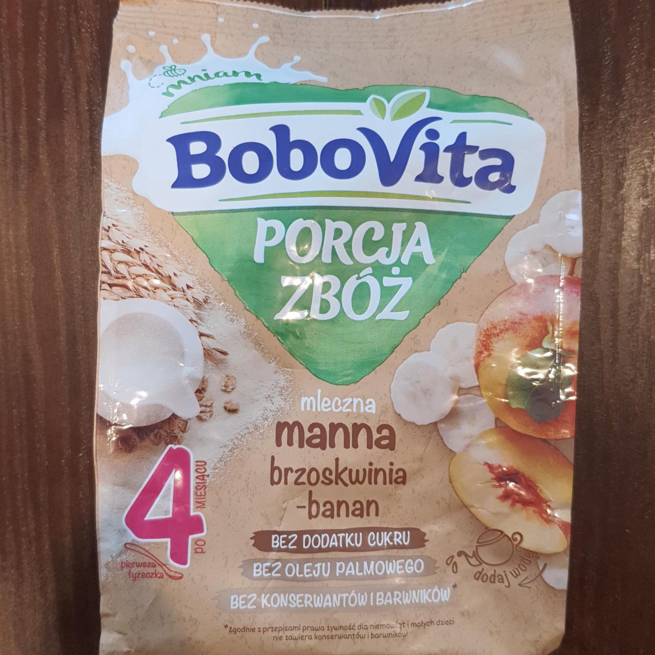 Zdjęcia - Mleczna manna brzoskwinia-banan BoboVita