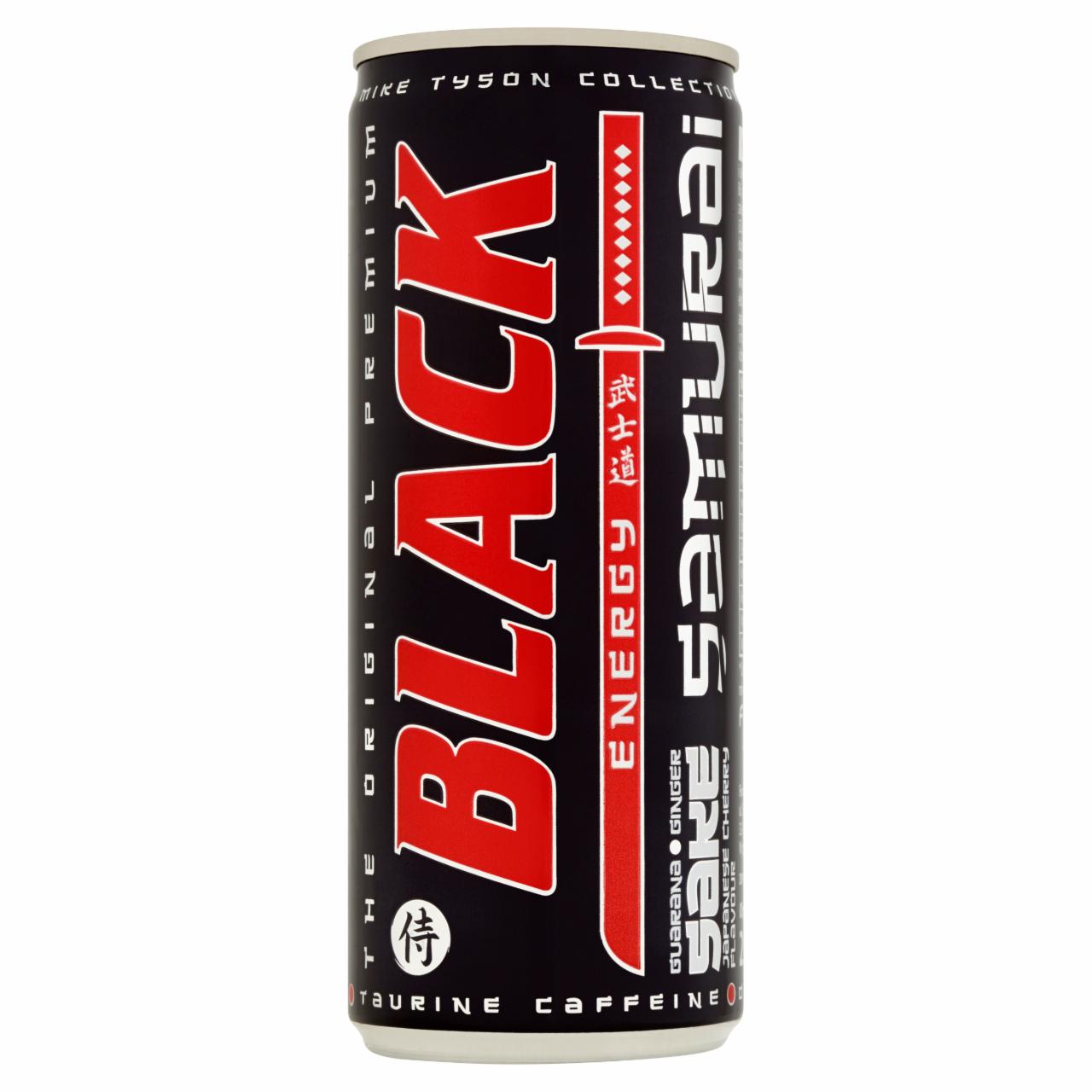 Zdjęcia - Black Energy Samurai Gazowany napój energetyzujący o smaku wiśni imbiru i sake 250 ml