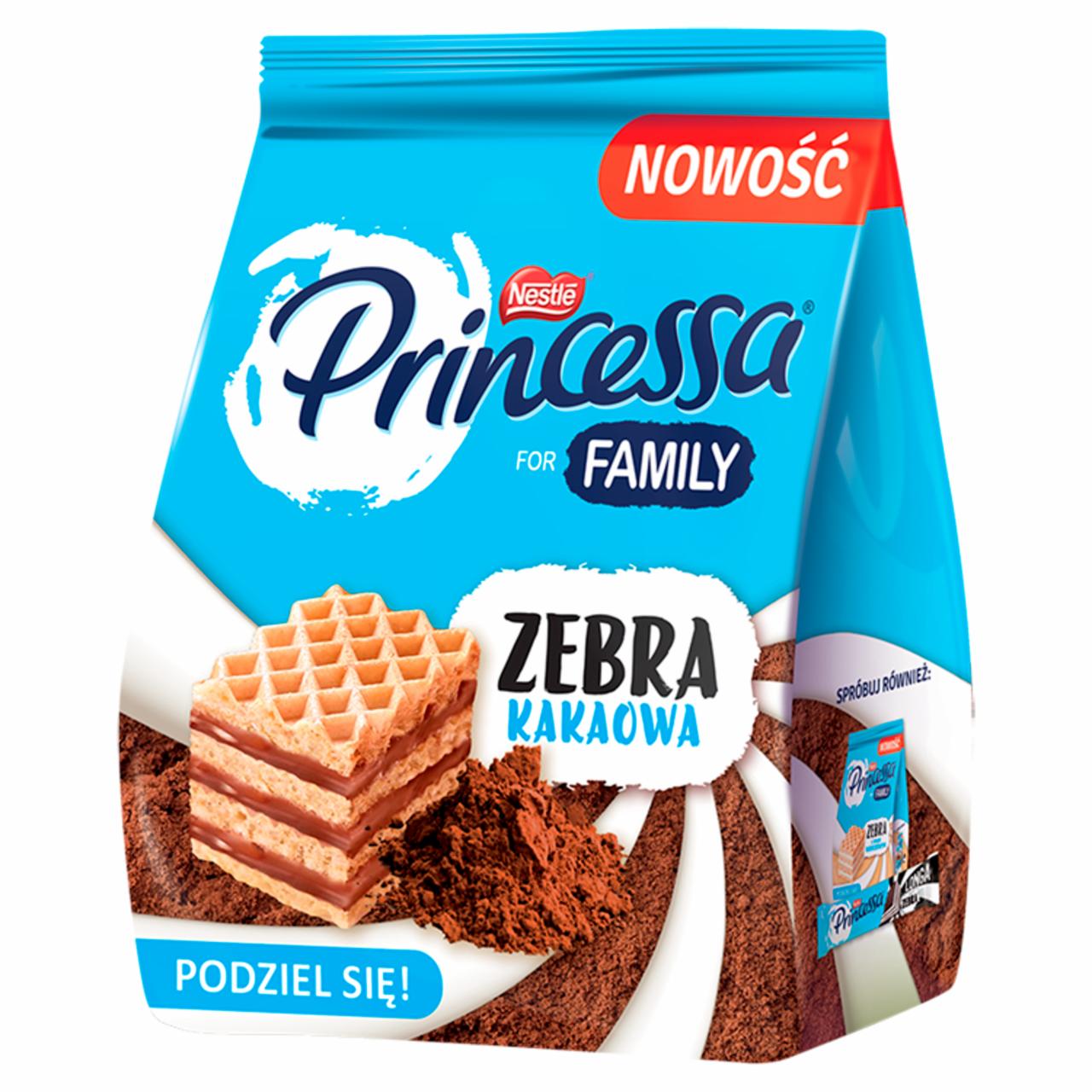 Zdjęcia - Princessa Zebra Wafelki przekładane kremem kakaowym 150 g