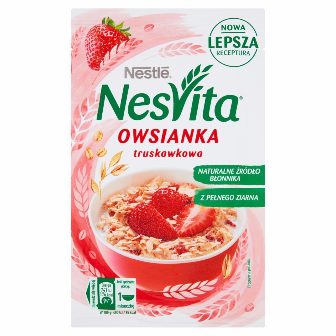 Zdjęcia - Owsianka truskawkowa NesVita Nestle