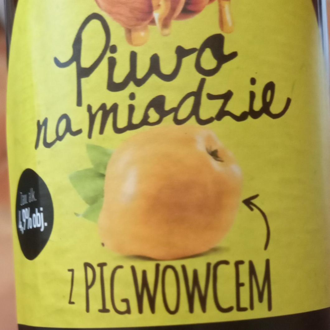 Zdjęcia - Piwo na miodzie z pigwowcem Manufaktura piwna