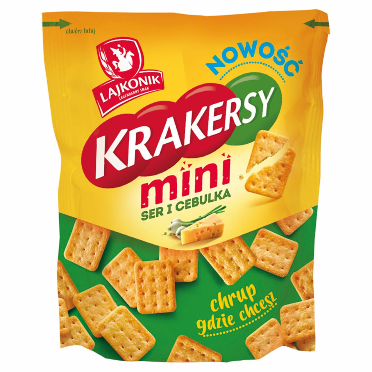 Zdjęcia - Krakersy mini o smaku ser cebulka Lajkonik