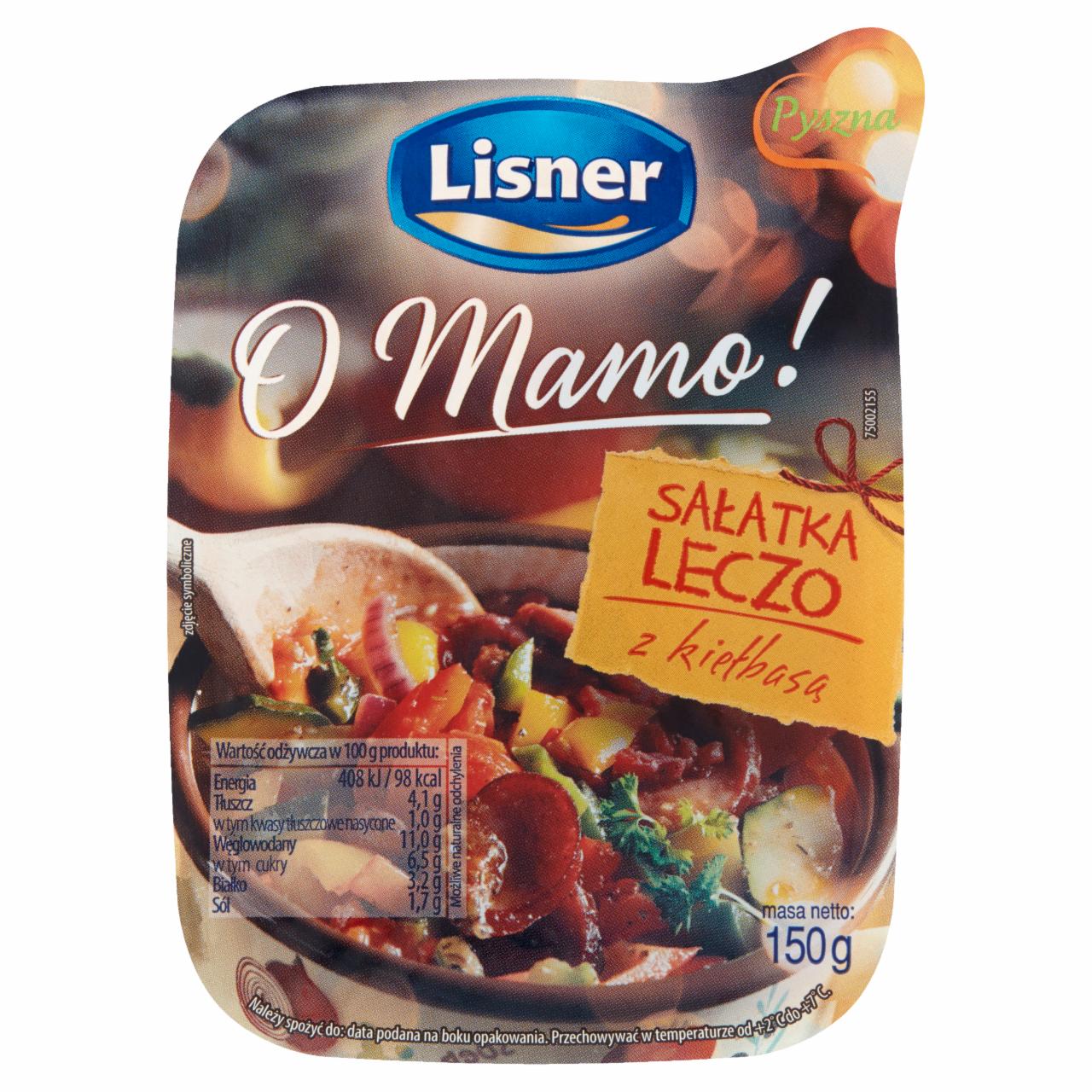 Zdjęcia - Lisner O Mamo! Sałatka leczo z kiełbasą 150 g