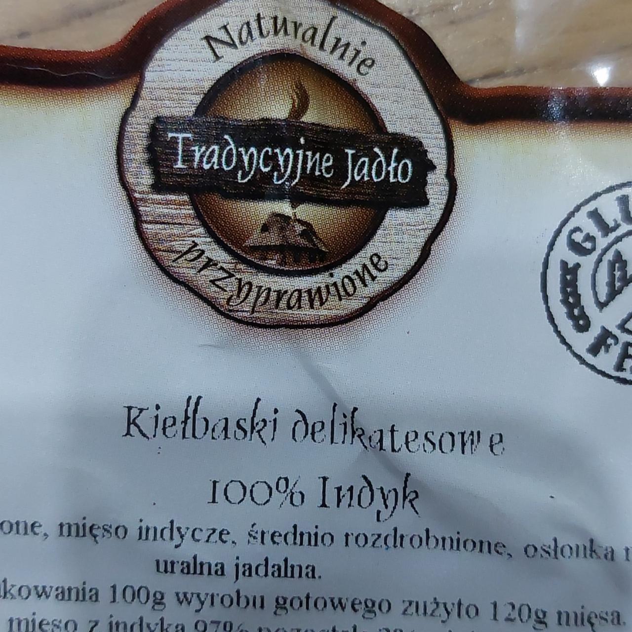 Zdjęcia - Kiełbaski delikatesowe 100% indyk Tradycyjne Jadło