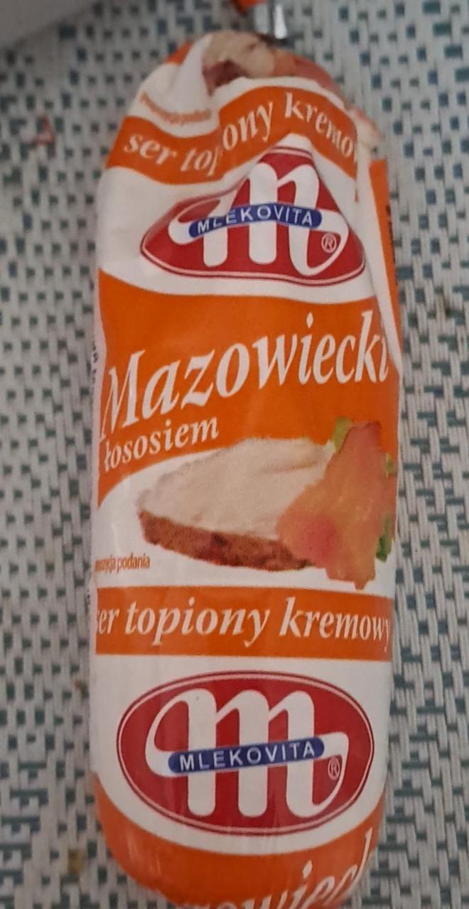 Zdjęcia - Mlekovita Mazowiecki ser topiony kremowy z łososiem 100 g