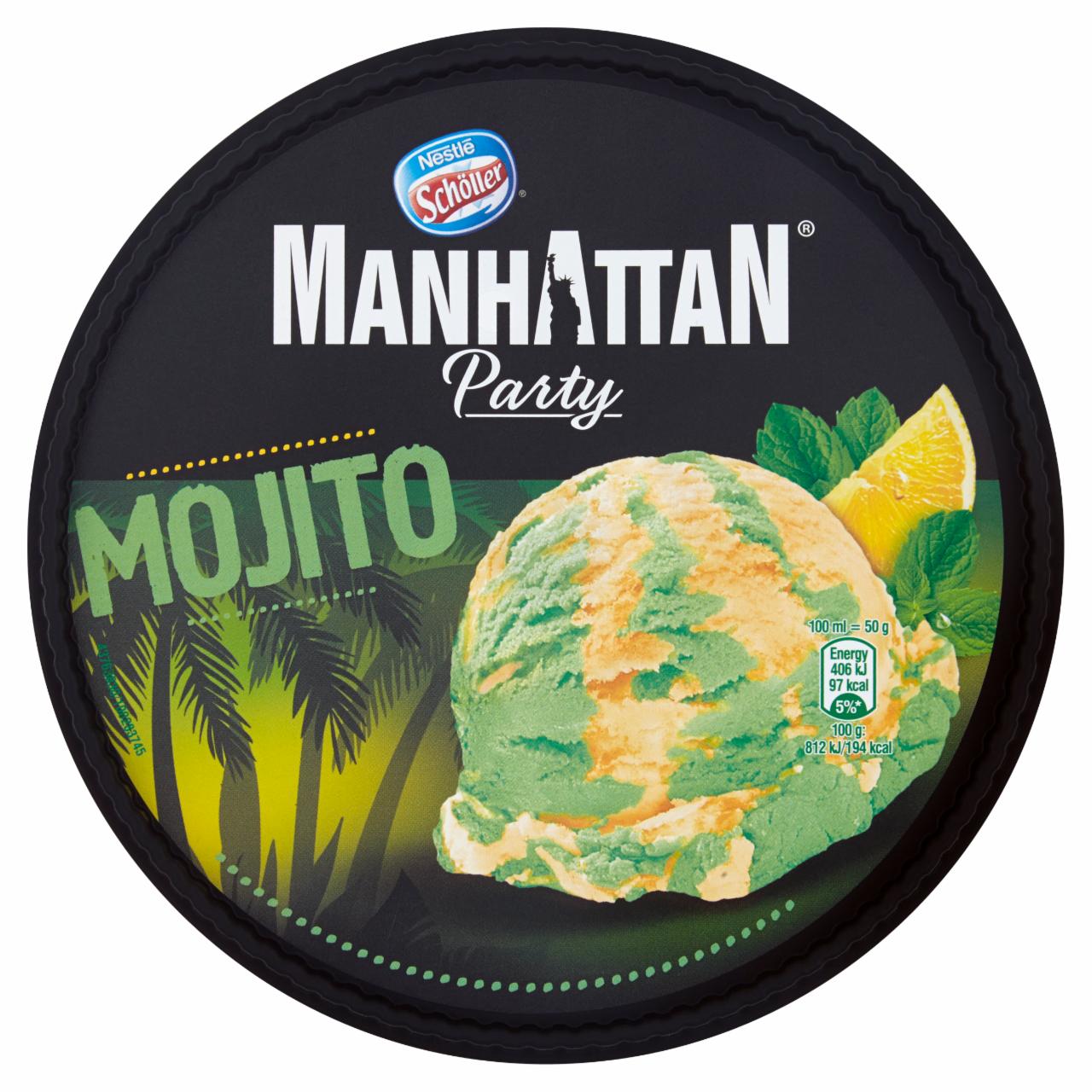 Zdjęcia - Manhattan Party Lody cytrynowo-miętowe 1000 ml