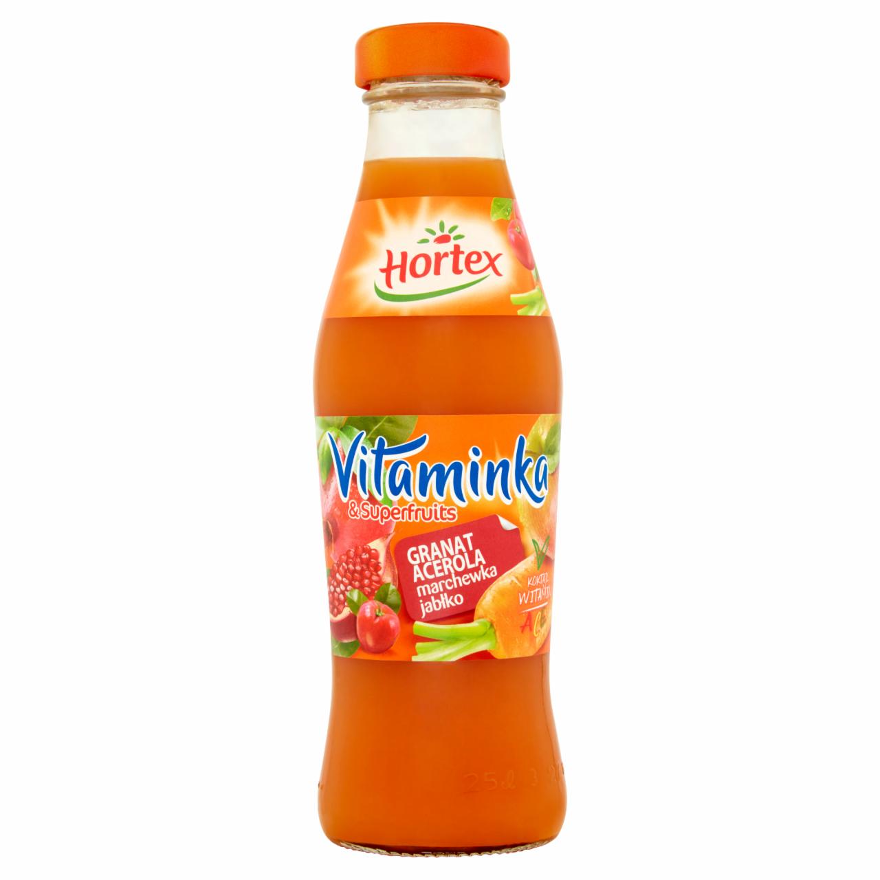 Zdjęcia - Hortex Vitaminka & Superfruits Granat acerola marchewka jabłko Sok 250 ml