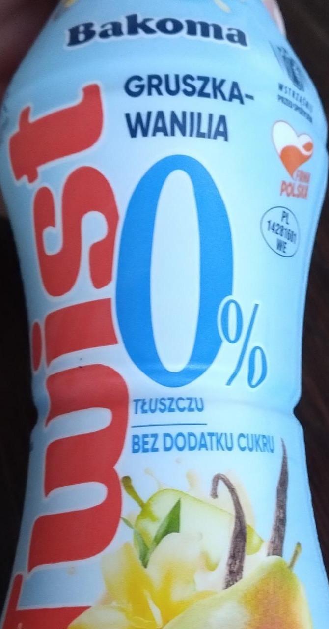 Zdjęcia - Twist 0% gruszka-wanilia Bakoma