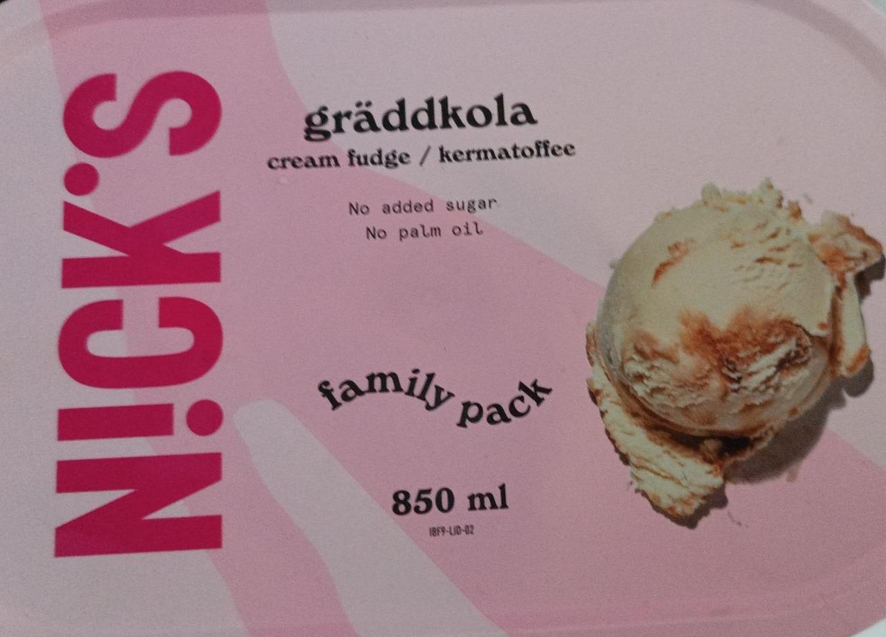 Zdjęcia - Lody o smaku krówki Nick´s