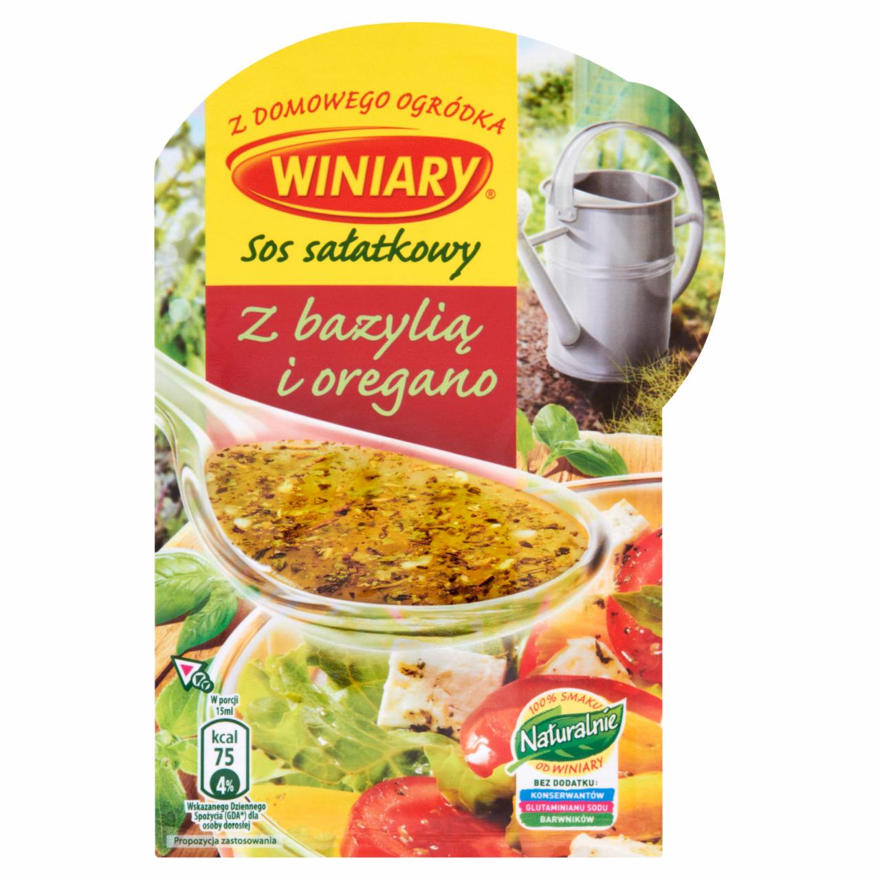 Zdjęcia - Winiary Z domowego ogródka Sos sałatkowy z bazylią i oregano 10 g