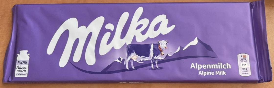 Zdjęcia - Czekolada mleczna z mleka alpejskiego Milka