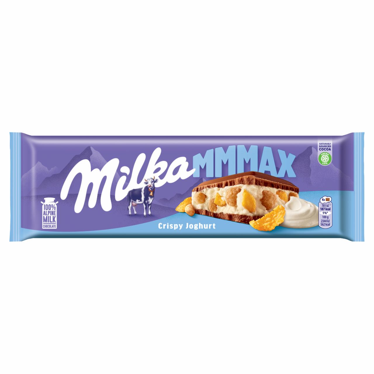 Zdjęcia - Milka Mmmax Czekolada mleczna z nadzieniem jogurtowym 300 g