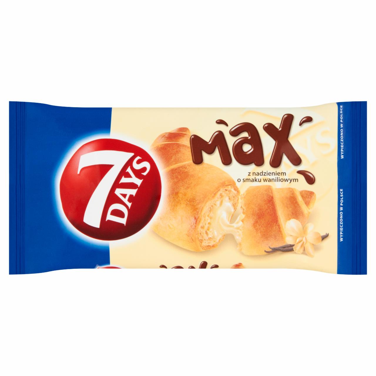 Zdjęcia - 7 Days Max Croissant z nadzieniem o smaku waniliowym 80 g