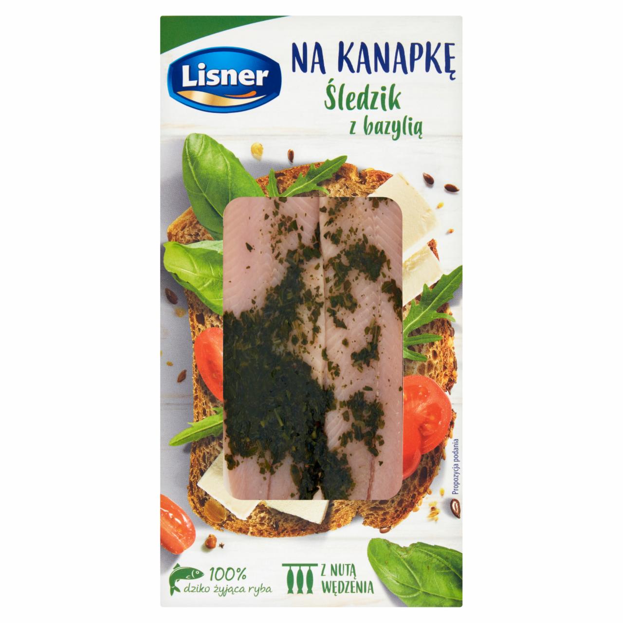 Zdjęcia - Lisner Na kanapkę Śledzik z bazylią 140 g