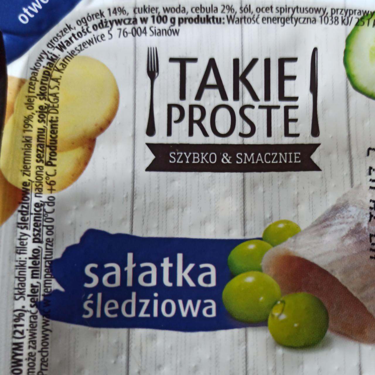 Zdjęcia - Sałatka śledziowa Takie proste