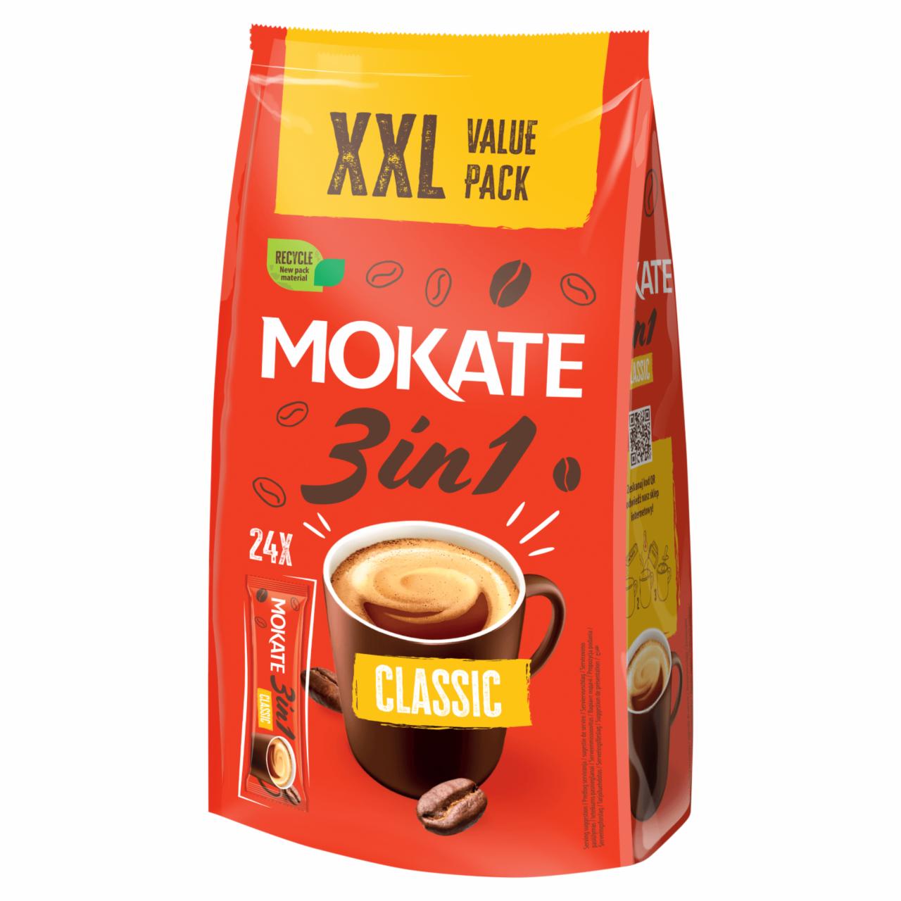 Zdjęcia - Mokate XXL 3in1 Classic Rozpuszczalny napój kawowy w proszku 408 g (24 x 17 g)