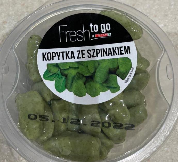 Zdjęcia - fresh kopytka ze szpinakiem