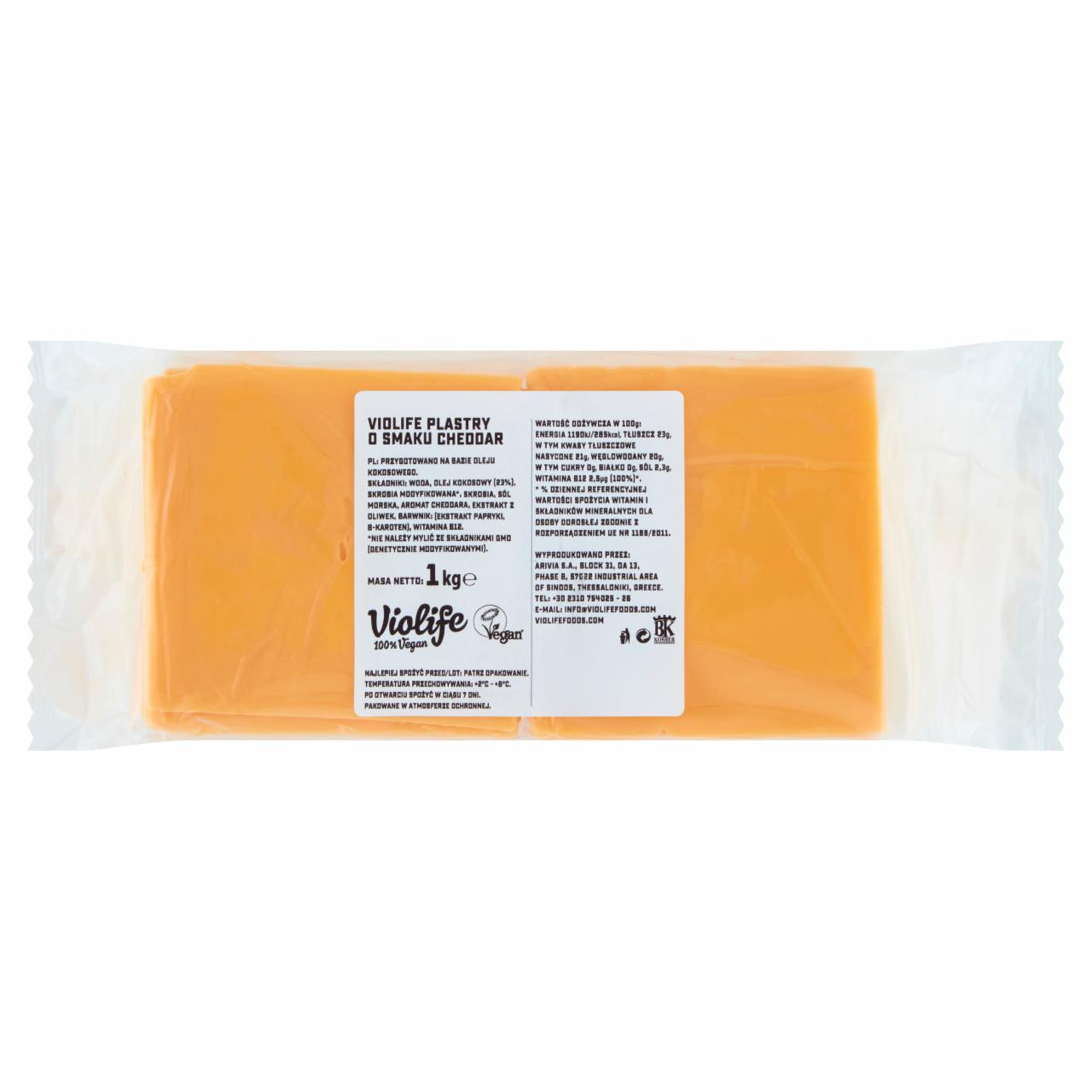 Zdjęcia - Violife Plastry o smaku cheddar 1 kg