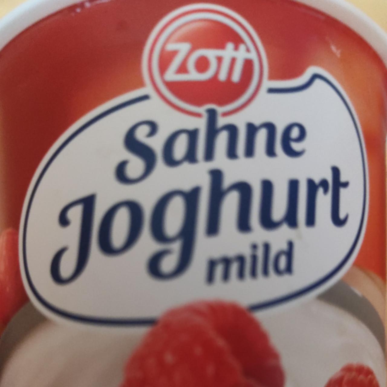 Zdjęcia - Sahne Joghurt mild Himbeere 150 g Zott