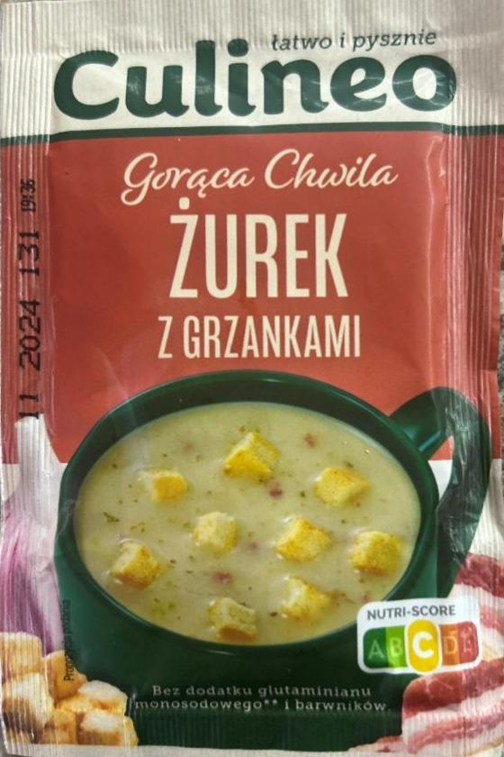 Zdjęcia - Gorąca chwila żurek z grzankami Culineo