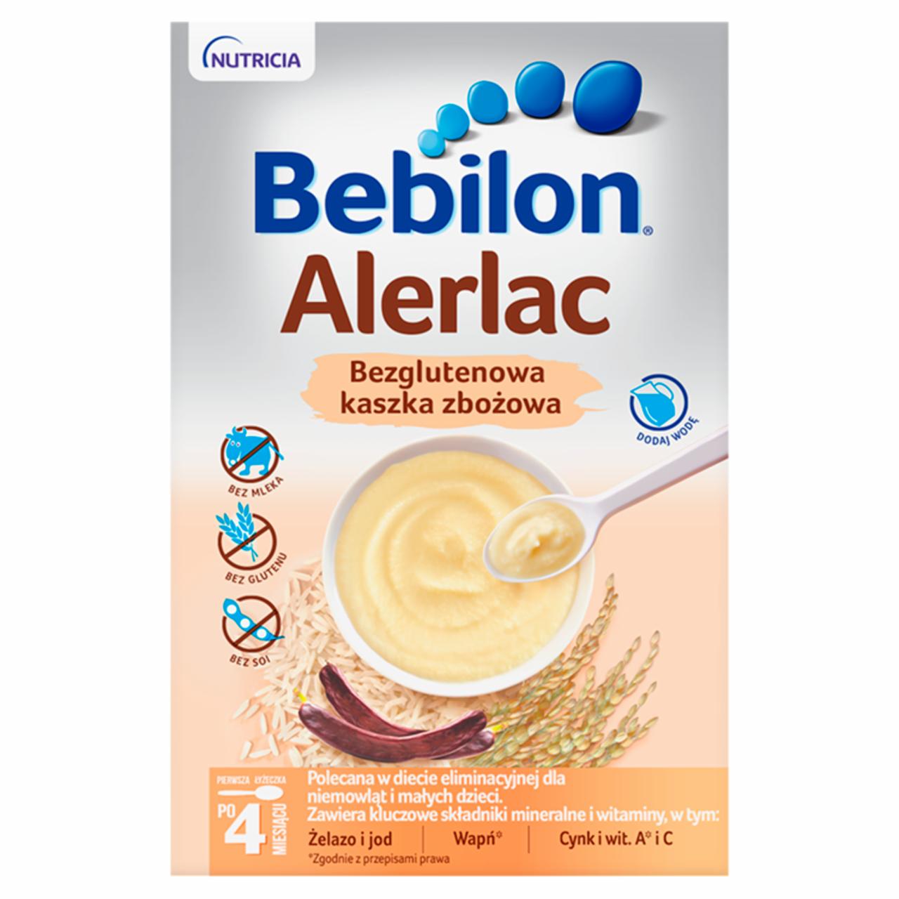 Zdjęcia - Bebilon Alerlac Bezglutenowa kaszka zbożowa po 4 miesiącu 400 g