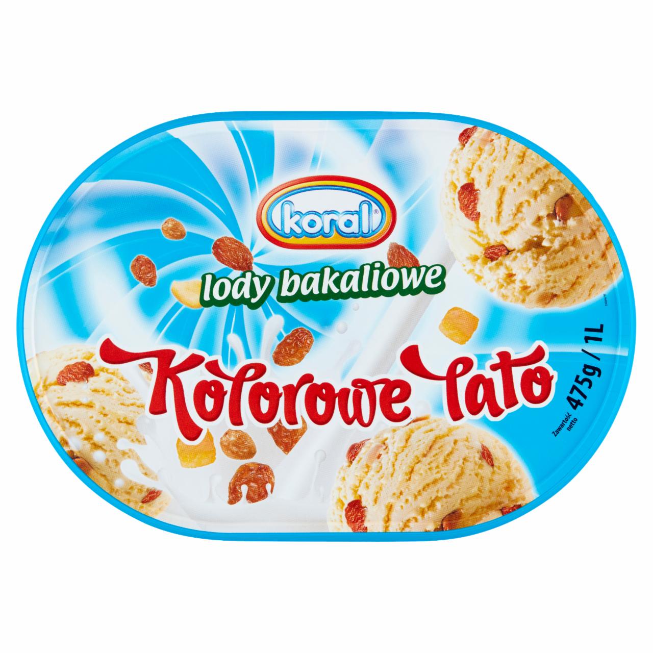 Zdjęcia - Koral Kolorowe lato Lody bakaliowe 1 l