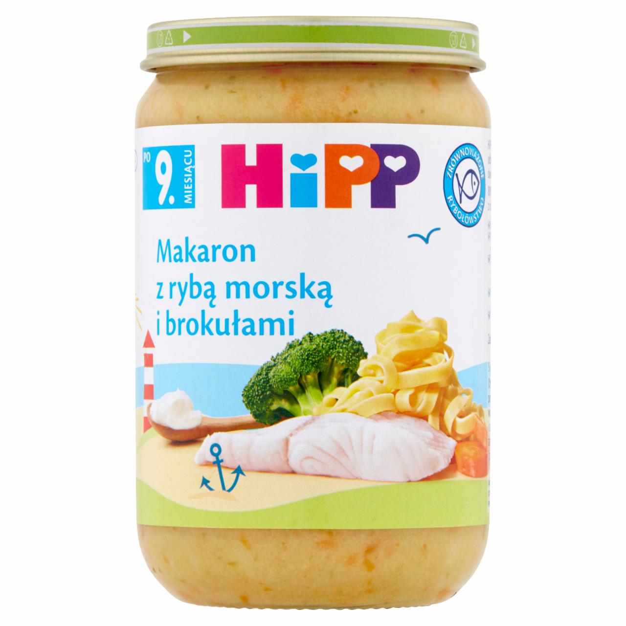 Zdjęcia - HiPP Makaron z rybą morską i brokułami po 9. miesiącu 220 g