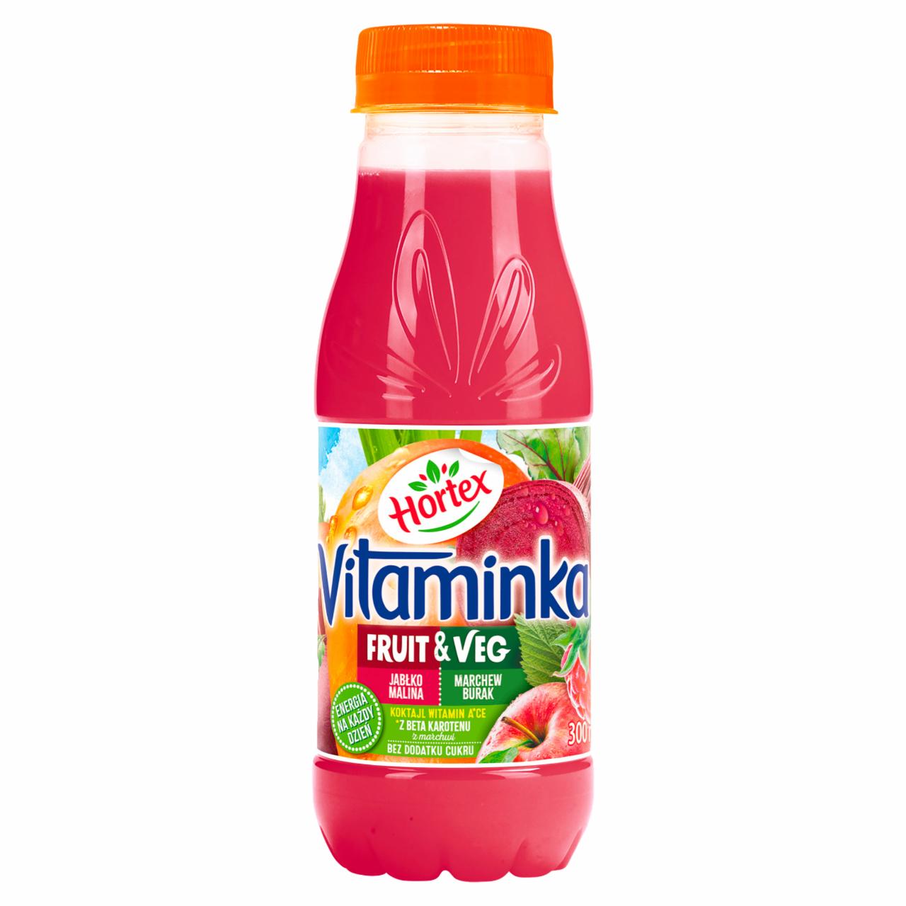 Zdjęcia - Hortex Vitaminka Fruit & Veg Sok jabłko malina marchew burak 300 ml