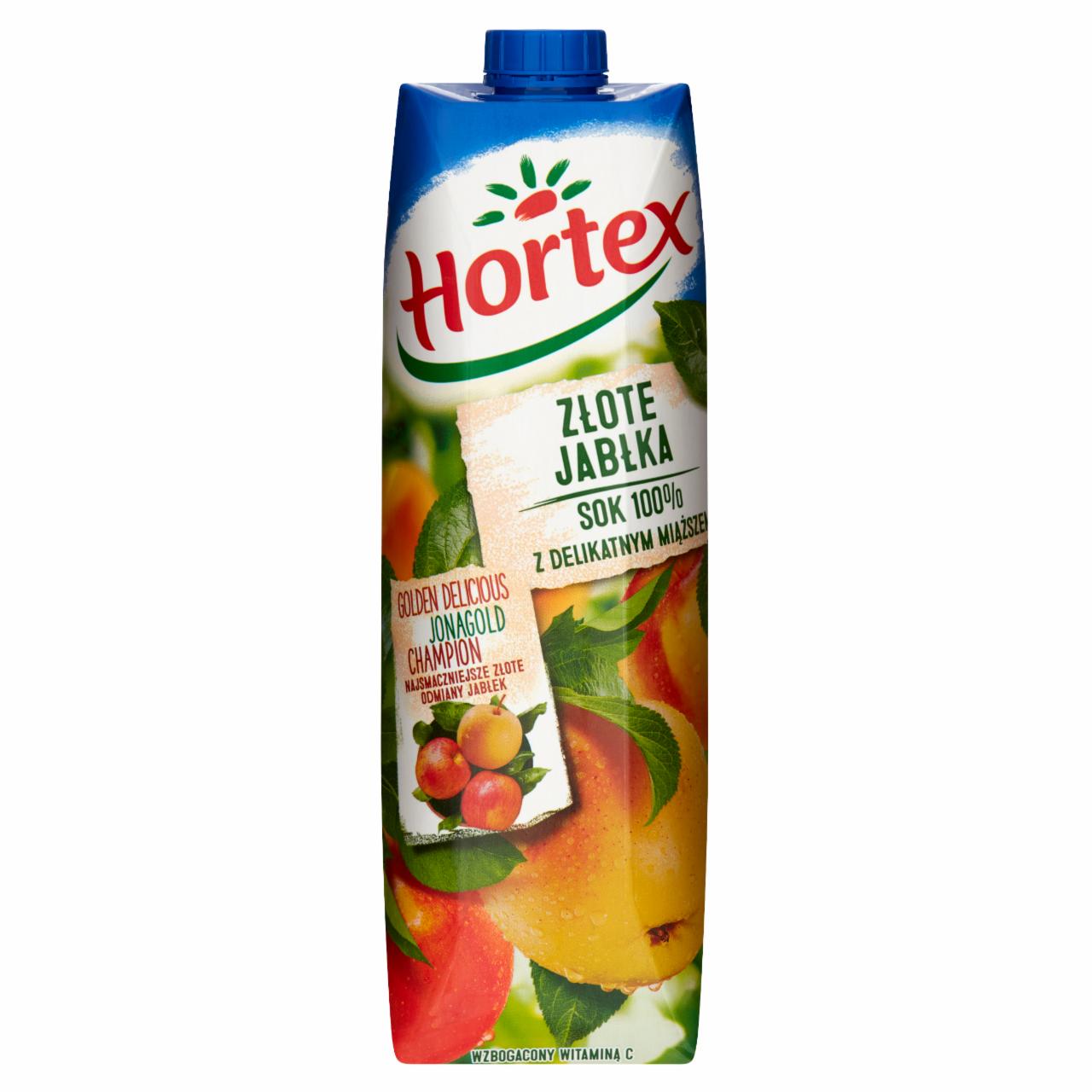 Zdjęcia - Hortex Sok 100% z delikatnym miąższem złote jabłka 1 l