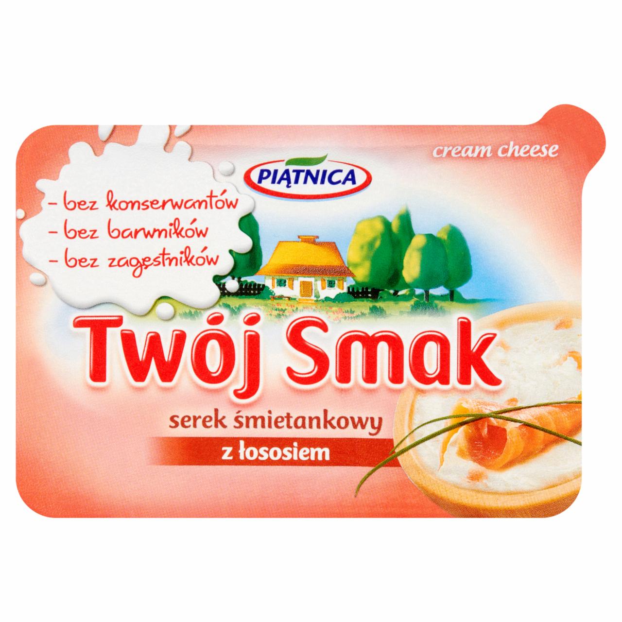 Zdjęcia - Piątnica Twój Smak Serek śmietankowy z łososiem 135 g