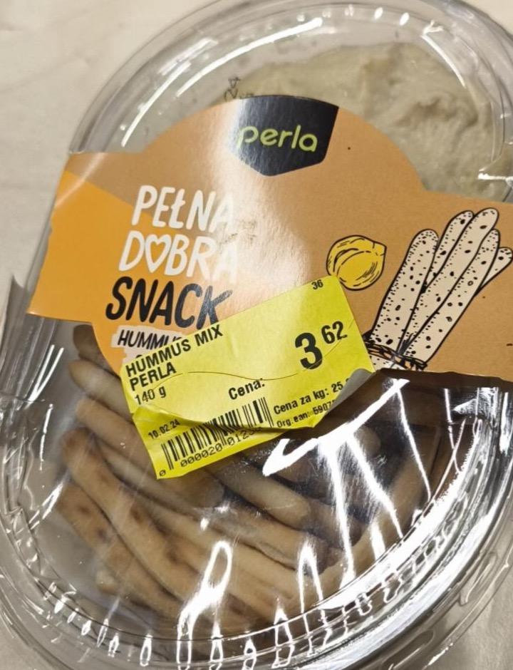 Zdjęcia - Perla Snack Hummus klasyczny & grisinni 140 g