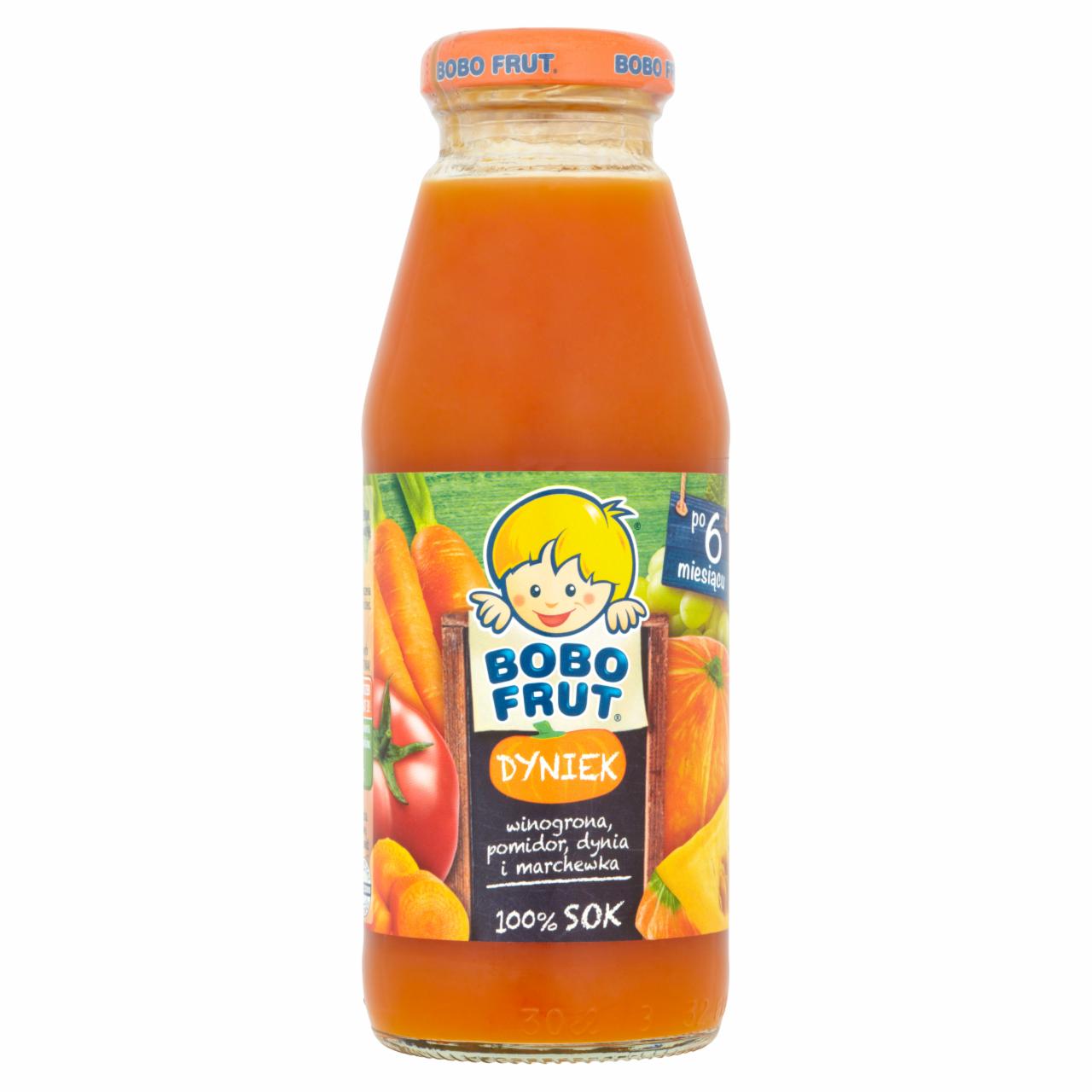 Zdjęcia - Bobo Frut Dyniek 100% Sok winogrona pomidor dynia i marchewka po 6 miesiącu 300 ml