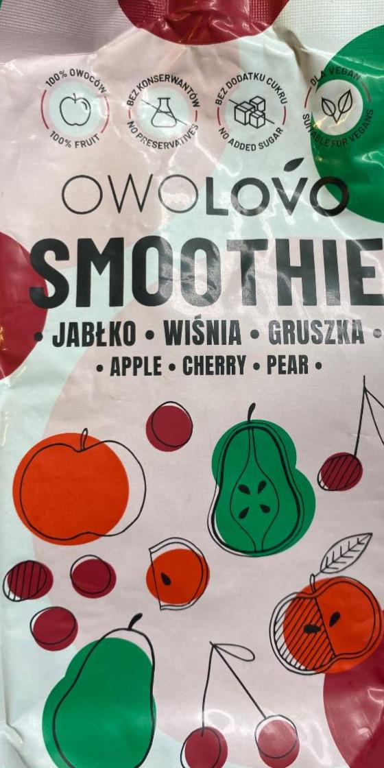 Zdjęcia - Smoothie jabłko wiśnia gruszka OWOLOVO