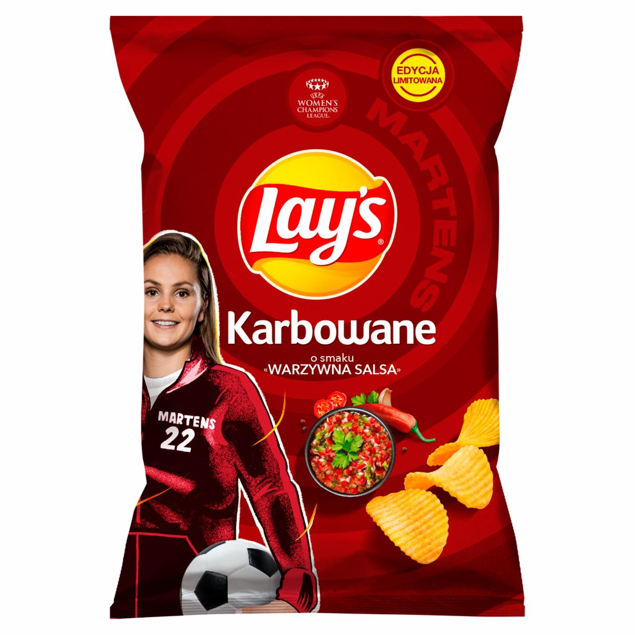 Zdjęcia - Lay's Chipsy ziemniaczane karbowane o smaku warzywna salsa 130 g