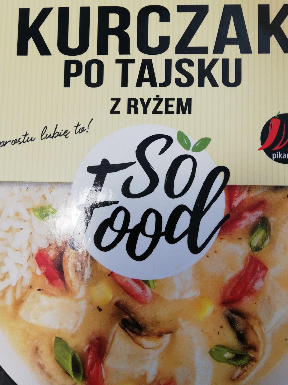 Zdjęcia - So Food Kuchnia Premium Kurczak po tajsku z ryżem 330 g